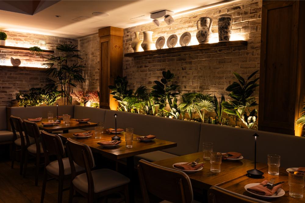 Mediterranean dishes served family style
